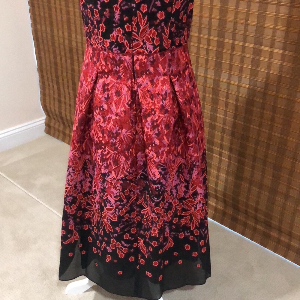 Carlisle midi piece of art black and red dress! Stunning for holidays! NWOT. - Picture 5 of 9
